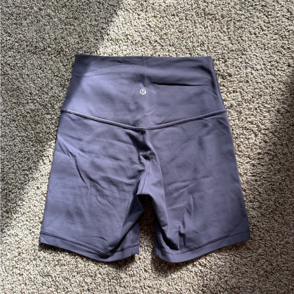Gray/Purple Lulu Athletic Shorts